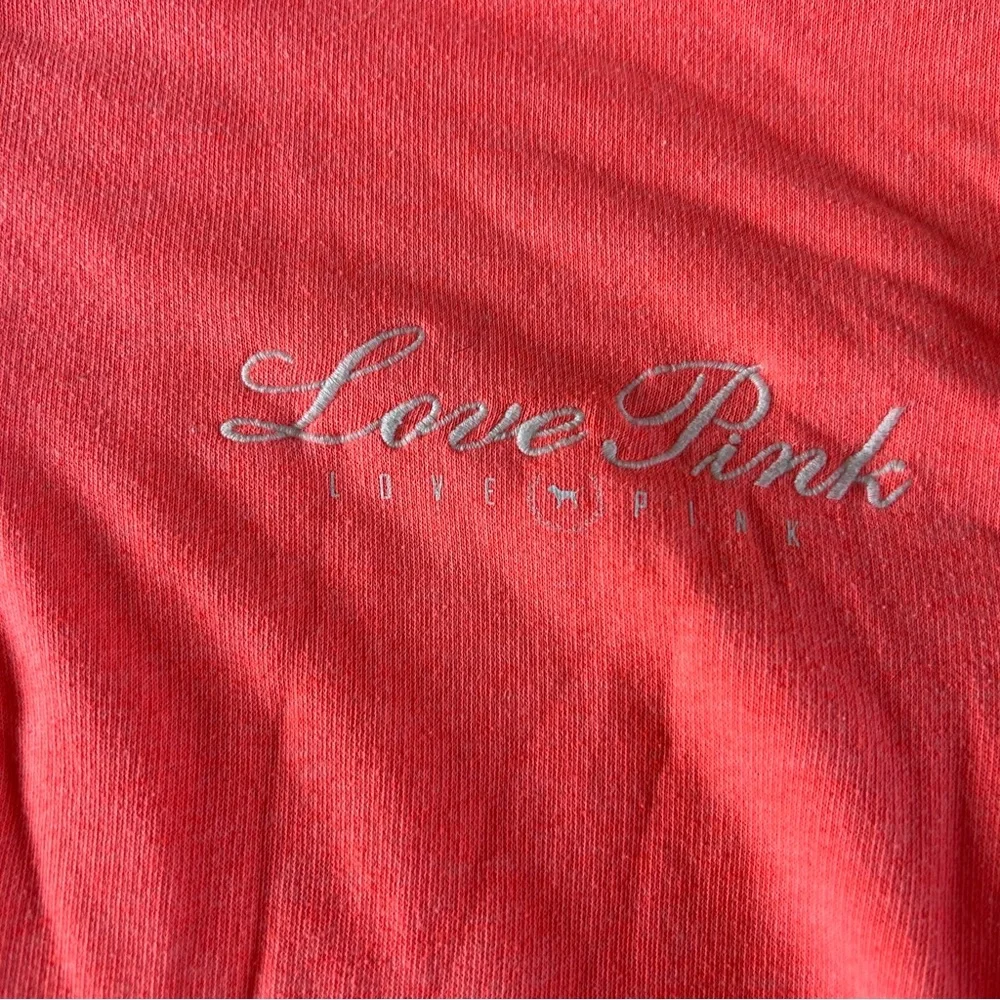 [PINK] Quarter Zip Embroidered Pullover